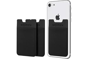 Sinjimoru Porte-Cartes Intelligent avec Base adhésive - Peut être utilisé comme Porte-Feuille, Porte-Monnaie ou Porte-Cartes pour iPhone, étuis d’iPhone et de téléphones Android (Lot de 3)
