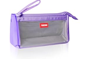 hzzycer Large Pencil Case Big Capacity Pencil Bag Portable Pencil Case for Girls and Boys Pencil Pouch Suitable for Middle High School College Students (Purple)