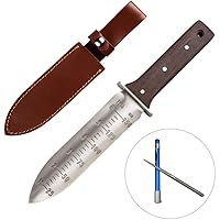 CIELCERA Hori Hori Garden Messer mit schärfen Stab, Ideal - Graben im Garten - und Landschaftsbau Jäten Instrument…