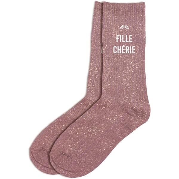 Chaussettes à Paillettes SOCKS SYMBOL 'Ma Vie' - Dépareillées, Taille 36-42, Look Stylé Et Pailleté