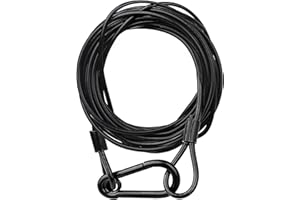 jindaaudio Cable de seguridad para iluminación (paquete de 1), cable de seguridad para iluminación de escenario con capacidad de carga de 25kg (diámetro 3mm/0,12in, longitud 500cm/196,85in)