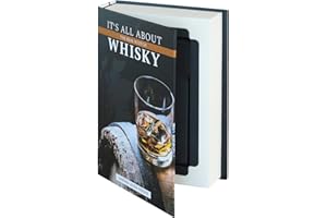 HMF 80701 Cassaforte per libri, cassetta portavalori mimetizzata con pagine di carta vere | whisky | 18,7 x 13 x 4,2 cm
