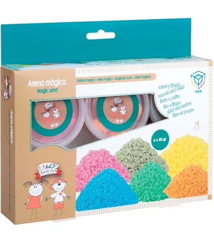 Sable Magique Bluecholon - Pot XL 300g - Couleurs Variées - Propre, Doux, Non Toxique - Jeu Créatif Pour Enfants Dès 3 Ans