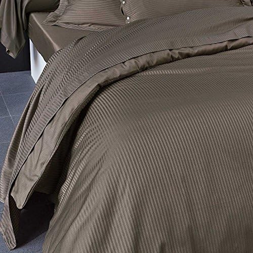 Tradition Des Vosges Gift Towel Plain Satin Jacquard, chocolate, 180x290