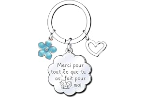 Lumengqi Porte-clés pour hommes Femmes Un cadeau de remerciement pour la famille, les amis, les petits amis, les petites amies, les collègues Voiture Porte-clés L'anniversaire Merci pour le cadeau
