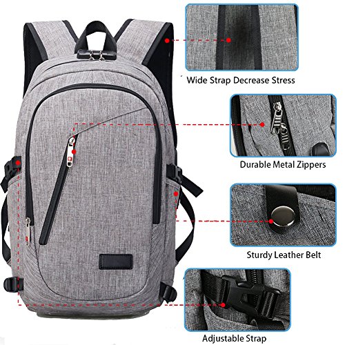 Anti Theft Business Laptop Backpack With Usb Charging Headphones Port |  Desertcart Brunei