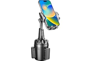 TOPGO Uchwyt na telefon komórkowy do montażu na podstawce samochodu regulowany uchwyt na kubek samochodowy