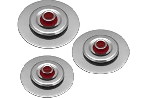 giordano shop Kit 3 Coperchi Magici Antiodore Ventur Magic Ø27, Ø31, Ø35 cm Cooker in Acciaio Inox Pomello Rosso