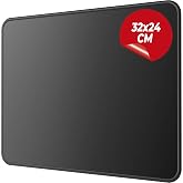 WONKEY PRO - Dikişli Mouse Pad Gaming, Oyuncu Gamer Mousepad, Kaymaz Kau&ccedil;uk Tabanlı, P&uuml;r&uuml;zs&uuml;z Kumaş Y&uuml;zey, Ofis Tipi Mouse Pe