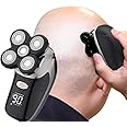 Tiklean Electric Razor for Men Head Shaver for Bald Men Grooming Kit Wet Dry Rotary Shavers Nose Hair Beard Trimmer Clippers Facial Cleansing Brush Cordless Waterproof USB Charging Rechargeable