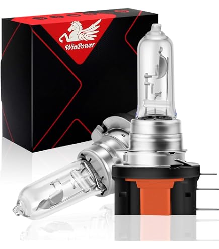 Lot De 2 Ampoules Halogènes H15 12V 55W - Blanc 6000K - Pour Phares Et Feux De Brouillard