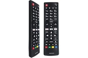 FOXRMT Nuovo Sostituito AKB75095308 per Telecomando LG Smart TV con Tasti Netflix Amazon - Nessuna Configurazione Richiesta Telecomando LG TV Universale