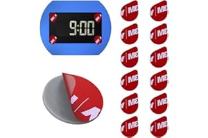 ALAFLY [12 Stück Doppelseitige Ersatz Klebepads kompatibel mit Needit Park Lite Parkscheibe, 3M Hitzebeständig Starke VHB Aufkleber Klebeband Parkuhr Klebepad Set für Windschutzscheibe