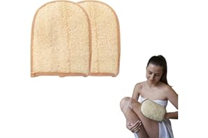 LOOFAH CRAFTS Loofahcrafts Peelinghandschuh natürlicher ägyptischer Luffa Peeling Handschuh Luffa-Schwamm Waschhandschuh Badeschwamm Körper Dusche Peelingschwamm Luffah exfoliating gloves dusch fluff body scrubber