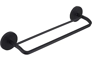 LEKUSHA Magnetic Towel Bar for Refrigerator, Magnetic Towel Holder Towel Hook Hanger for Fridge, Kitchen Stove, Oven, Dishwasher, Sink Laundry Washing Machine Black