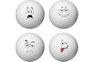 PLIGREAT Expresiones divertidas Marcadores de pelotas de golf Modelo creativo Pegatinas de marcado de pelotas de golf para identificar pelotas de golf 2 hojas Personalizar marcadores
