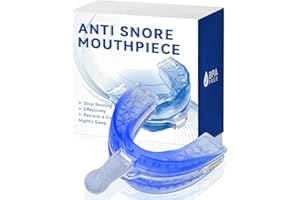 SUWEEI Anti Snoring Devices,Anti Snoring Mouth Guard Adjustable-Sleeping Snore Stopper Sleep Apnea Mouthpiece-Anti Snore Mouthpiece Device Sleeping Snore Stopper Fit for Men and Women (Blue)