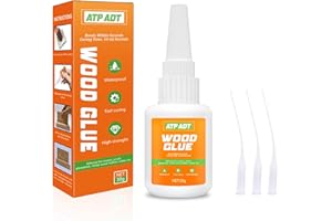 ATP ADT Pegamento para Madera de 30g - Adhesivo Instantáneo Potente para Pegar Madera, Roble, Muebles, Productos y Artesanías de Madera, Borde de Madera - ¡Ideal para tus Proyectos de Carpintería!