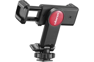 ULANZI ULANZ I ST-06 uniwersalny uchwyt na statyw do telefonu z zimną stopką, obrotowy i regulowany uchwyt zaciskowy adapter do smartfona do iPhone Plus Samsung Galaxy, Google, czerwony