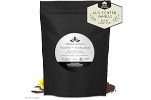 ‎VANILLA CAMPAIGN Premium Vanillepulver aus echten Vanilleschoten, naturbelassen, ohne Zucker, ohne Zusätze, fairtrade, vegan (40g ohne Dose) von Vanilla Campaign®