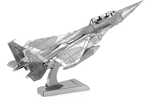 Metal Earth – Puzzle 3D Avion de chasse F-15 Eagle - Maquette 3D en Métal –Kit de Modèlisme 8,72 x 5,94 x 3,17 cm – 5061082