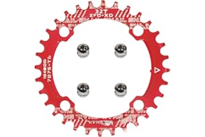 yongness Plato de Bicicleta 104 BCD 32T 34T 36T 38T Plato único Ancho Estrecho, piñón Adecuado para Bicicletas de Carretera, Bicicletas de montaña, Platos BMX