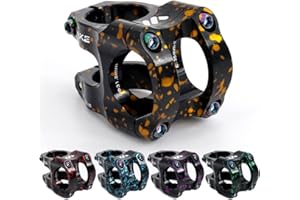 CYSKY 31.8 Potencia 35mm MTB Vástago Corto Manillar Ultra-Ligero CNC Aleación de Aluminio 35mm Abrazadera de Manillar para Bicicleta de Montaña Bicicleta de Carretera BMX Downhill