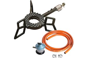 Elma - Bruciatore A Gas Con Piedi Di Supporto