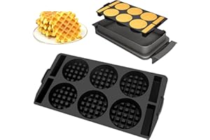 GADITIEK Waffeleinsatz kompatibel mit Tefal OptiGrill XL, 4in1 XL, 2in1 XL, Elite XL, Plus + XL, Elite Plus XL, Backschaleneinsatz aus Silikon Waffelplatten Zubehör