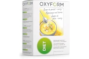 OXYFORM BY OXYLENT Oxyform Dieta Zuppa Pollo Curry I set 2 Confezioni Economiche (12 pasti) I 92 Kcal per Zuppa Proteica I Preparato in Polvere I Basso Contenuto di Grassi Calorie Zuccheri