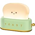 ELEPHANTBOAT® Night Light Toaster Lamp, Dimmable Bread Light, With Timing Function And Usb Charging Led Night Light, Built in 800mAh Battery Rechargable Night Light for Table, Bedroom and Living Room