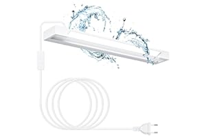 SOBROVO LED Lampe Miroir Salle de Bain 24W 2490 Lumen, 61cm IP44 ÉTanchéIté éclairage Pour Salle de Bains Blanc Froid 5000K, Ruotabile a 360° Luminaire Applique Murale Salle de Bain Pour Miroir avec Prise
