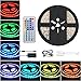 Produktbild COSANSYS LED Strip RGB LED Streifen Set 5M Wasserdicht Lichtleisten I65 Farbwechsel LED Lichtband 12V Netzteil für Wohnraumbeleuchtung ,zur Dekoration, bar, Wandleuchte, Theater, private Gärten