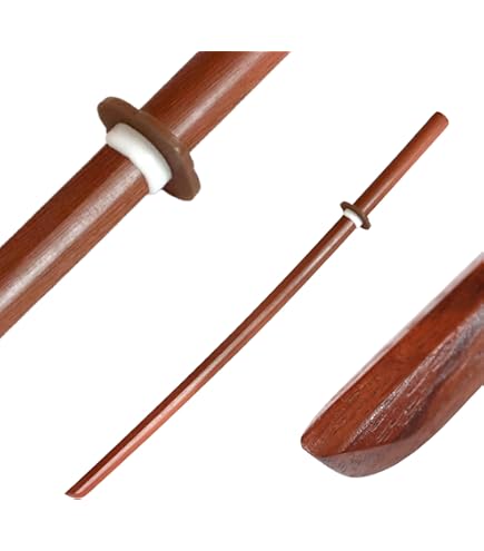 DEPICE Uniseks W-Set Bog-V2 Bokken voor volwassenen, naturel, effen