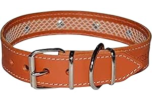 TUYNEC - Collier pour Chien avec Filet de Protection pour Collier Anti Puces pour Chien, Collier Fait Main en Cuir de Haute Qualité Qui Protège et Prolonge la Durée du Antiparasitaire