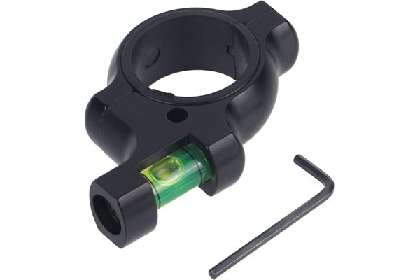 FOCUHUNTER Niveau à Bulle de Lunette de visée Tactique pour Tubes de Lunette de visée de 25.4 mm / 30 mm Anneaux de Montage pour la compétition de précision en Plein air (avec Insert de 1 ")