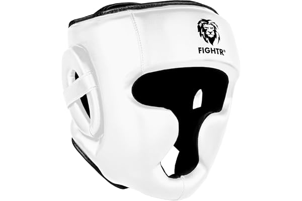 FIGHTR® Casque de Boxe pour Sparring |Taille réglable pour la Boxe, Le MMA, Le Muay Thai, Le Kickboxing et Les Arts |Protection de la tête avec Le Meilleur Ajustement