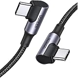 UGREEN Cavo USB C 90 Gradi 100W 5A/20V, Cavo USB Type C Compatible con iPhone 15 Plus Pro Max, Macbook Pro/Air, Galaxy S24+/S