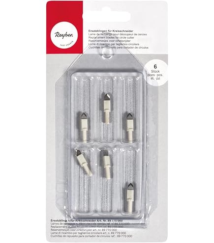 Taglierina Circolare Rayher | Per Cerchi 2.4-15.3 Cm | Con 3 Lame Di Ricambio | Per Carta, Cartone E Gomma - Foto 11