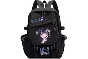 XSLGOGO Oshi No Ko Rucksack Hoshino Ai Harajuku Laptop Rucksack Kawaii Oshi Schule Teenager Travel Backpack für Anime-Liebhaber