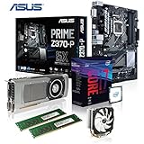 Memory PC Aufrüst-Kit Intel Core i7-8700K 8. Generation (SixCore) Coffee Lake 6x 3.7 GHz, 16 GB DDR4 2133Mhz, ASUS PRIME Z370-P, Alpenföhn Kühler Ben Nevis Super Silent, Nvidia Geforce GTX 1050 Ti 4096MB 4k, USB 3.1 Gen.1, SATA3, 7.1 Sound, 2x M.2 Sockel, GigabitLan, HDMI, DVI, MultimediaKIT, CoffeeLake, komplett fertig montiert und getestet