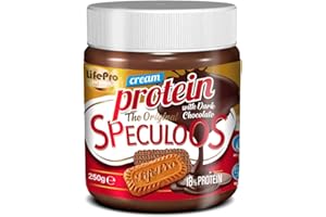 LIFE PRO NUTRITION Life Pro Fit Food Protein Cream Speculoos Dark Chocolate 250 gr – Crema proteica con sabor a galleta caramelizada y chocolate negro – 100% vegana - Sin azúcares añadidos ni conservantes