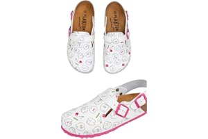 CALZAME Dientes. Zueco de fácil Cuidado con Estampado Dental.