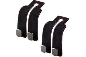KXYINOS 2pcs Car Headrest Hook, Double Purse Hook Car Seat Hooks Organiser Auto Headrest Hooks Car Seat Hook Hangers Storage for Bags,Purses, Handbags