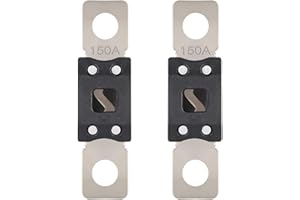 VEXUNGA MEGA Fusible 150A Mega Fusible Voiture 150 Ampères Visser Fusibles pour Auto à Courant Élévé pour Caravanes Camion Bus (2 Pièces)
