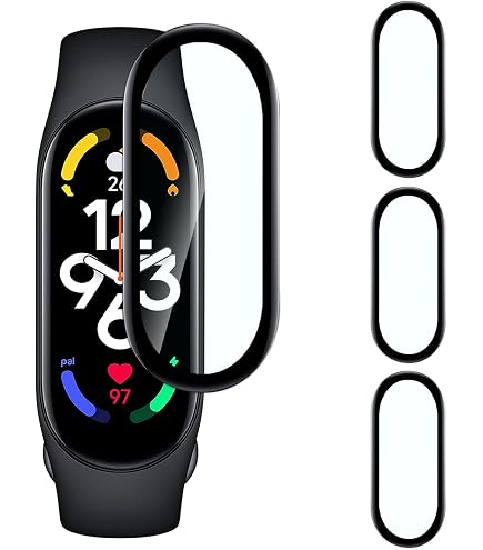 Pellicola Protettiva Per Xiaomi Mi Band 7 - 4 Pezzi, Vetro Temperato 9H, Curva 3D, Copertura Totale, Antigraffio