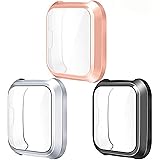 [3 Confezione] Pellicola Protettiva Compatibile con Fitbit Versa Lite (Non per Fitbit Versa/Versa 2), TPU Placcato in Morbido