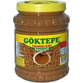 G&ouml;ktepe KEPEKSİZ 1850gr Bozkır Tahini Plastik Kutu, Odun Ateşinde &Ccedil;ifte Kavrulmuş