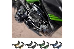 TaTonCycle Cadre de Protection de Moteur en Aluminium pour Moto Couvercle Coulissant Coussinets de Protection de Stator Protecteur de Cadre pour Z900 Z 900 Z-900 2017-2024 (Noir)