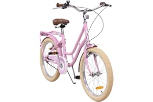 ‎ACTIONBIKES MOTORS Actionbikes Kinderfahrrad Retrostar | 20 24 Zoll - V-Brake Bremsen - Fahrrad für Kinder von 6-12 Jahren - Schutzblech v. / h - Kinder Fahrrad für Mädchen & Jungen - Fahrräder - Bicycle - Kinderrad